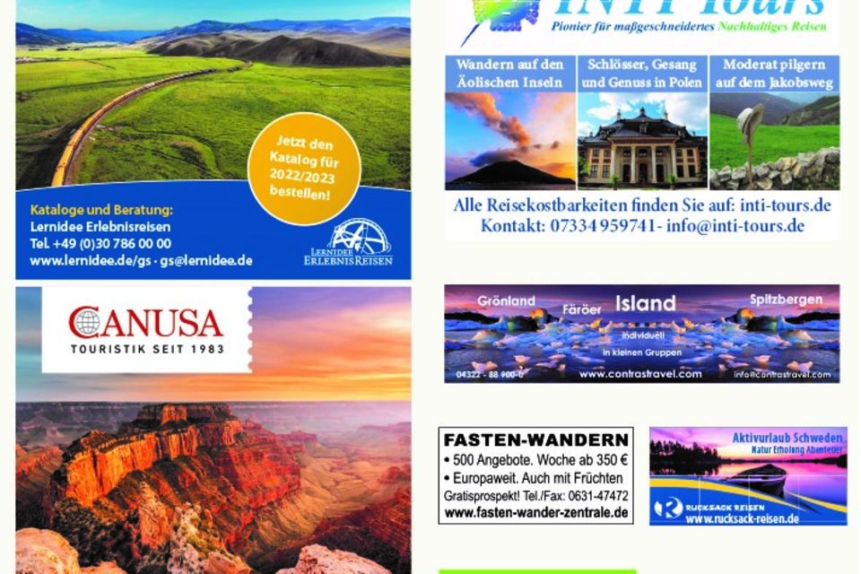 - Werbung -: Reisemarkt September 2021 - Werbung -: Reisemarkt September 2021