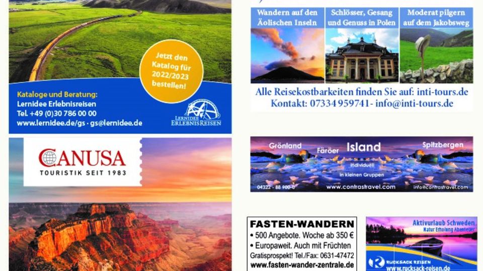 - Werbung -: Reisemarkt September 2021 - Werbung -: Reisemarkt September 2021