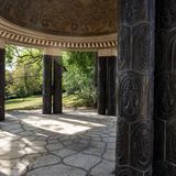 Schwanentempel auf der mathildenhöhe in Darmstadt