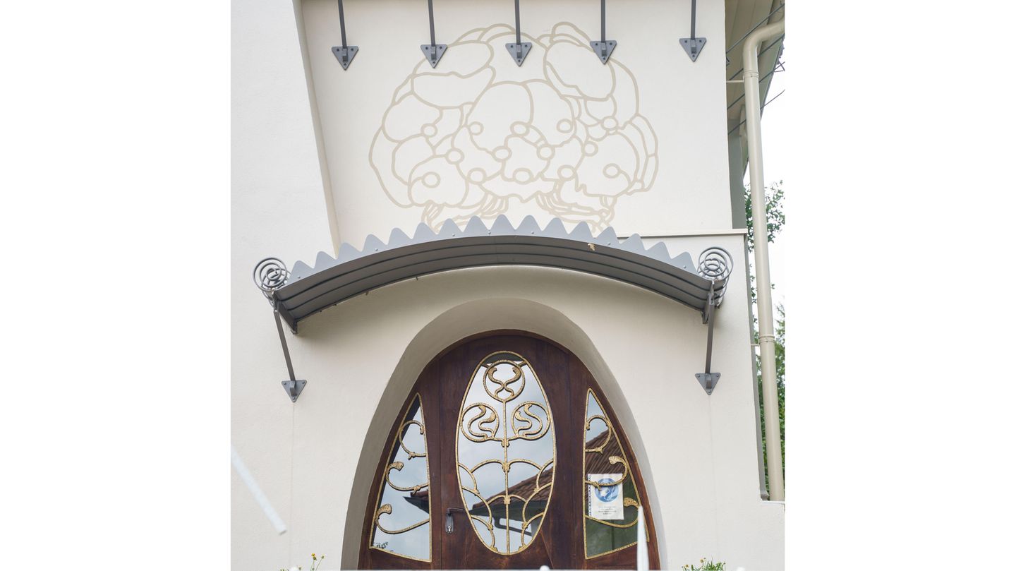 Eingang Haus Deiters auf der Mathildenhöhe in Darmstadt