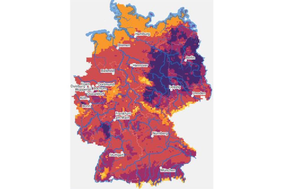 Hitze, Trockenheit, Starkregen: Bis zum Ende des Jahrhunderts könnte ganz Deutschland zu einem Risiko-Hotspot des Klimawandels werden
