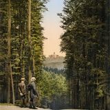 Eisenach, Hohe Sonne mit Blick auf die Wartburg