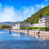Panorama der Promenade von Bad Ems an der Lahn