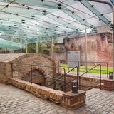 Eingang zur Speyerer Mikwe im Judenhof Speyer