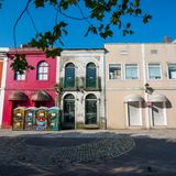 Bunte Häuser in Florianopolis