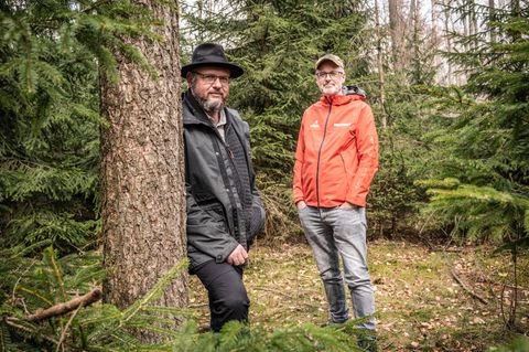 Ökologische Waldbewirtschaftung: Hauptfiguren bei unserem Projekt: Pierre Ibisch, Professor für »Nature Conservation« in Eberswalde und der Förster und Autor Peter Wohlleben