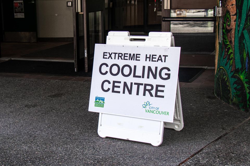 Die kanadische Stadt Vancouver stellte wegen der extremen Hitze in Juni 2021 gekühlte Räume zur Verfügung