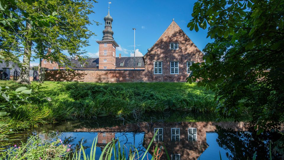 Blick auf das Schloss vor Husum
