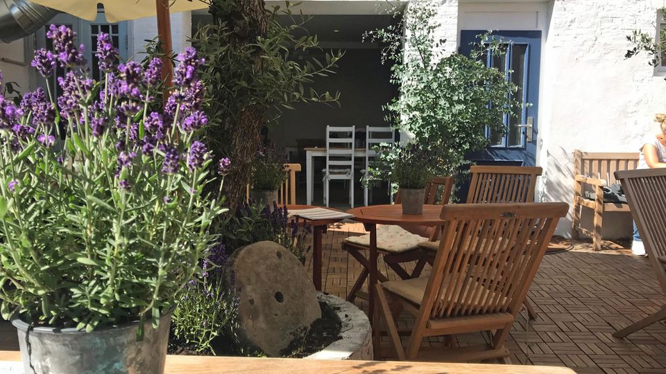 Hinterhof des Künstlercafes
