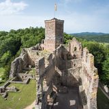 Blick auf die Ruine der Burg Rötteln
