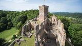 Blick auf die Ruine der Burg Rötteln