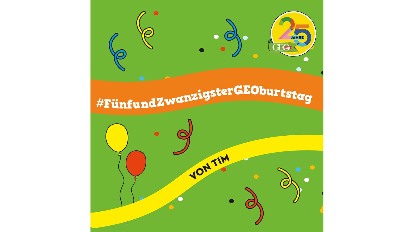 25 Jahre GEOlino: Eure Hashtag-Ideen zu unserem Geburtstag