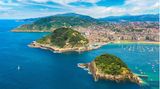Panoramasicht auf San Sebastian