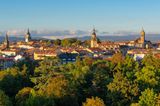 Zentrum von Vitoria-Gasteiz bei Sonnenuntergang, Baskenland, Spanien