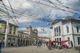 Blick auf die Cbb-Zugstation in Winterthur in der Schweiz