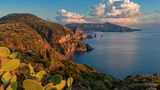 Blick auf Lipari von Belvedere Quattrocchi