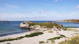Der Strand von Akresanden auf der Insel Karmoy
