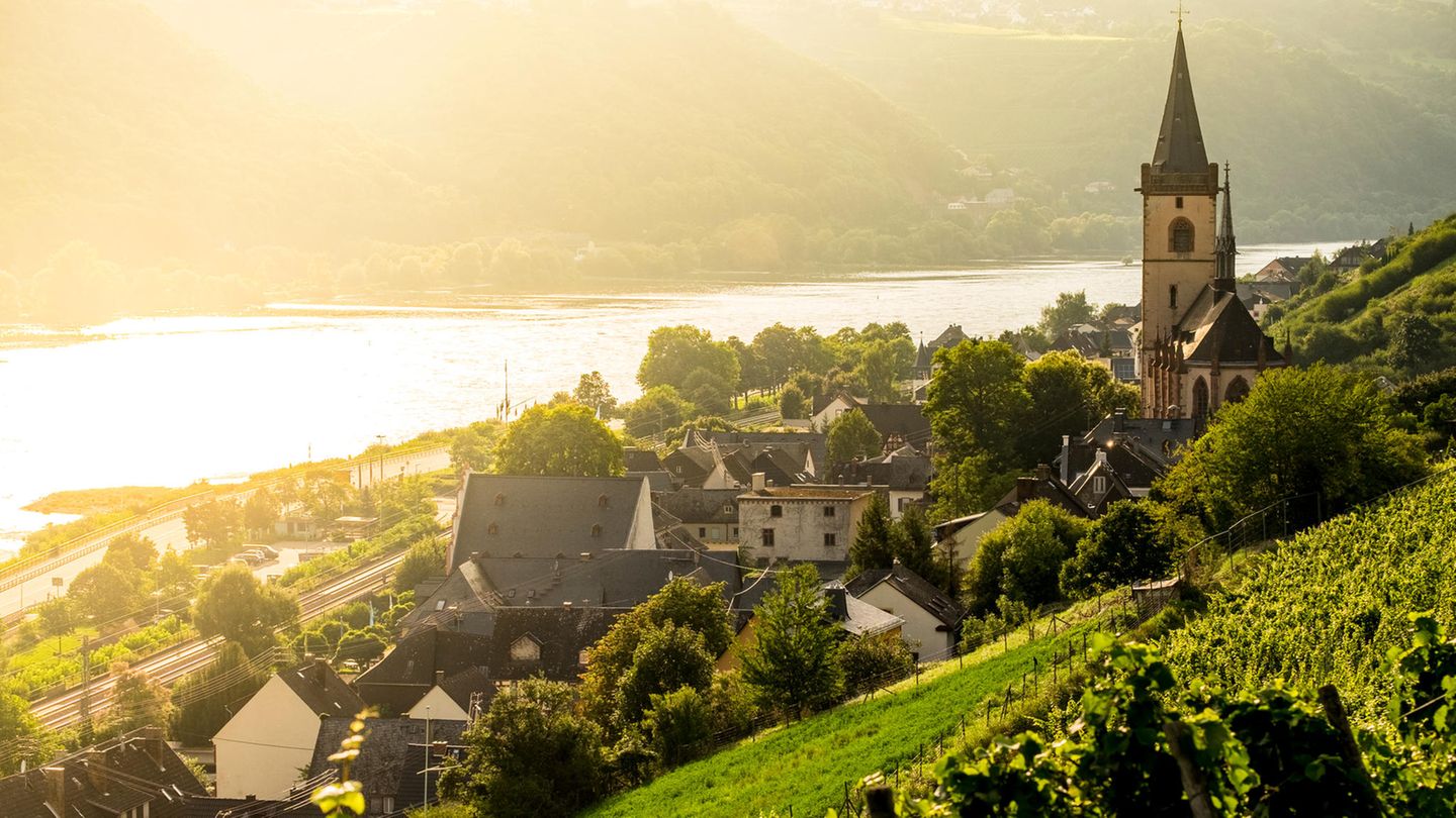 Blick auf das Dorf Lorch