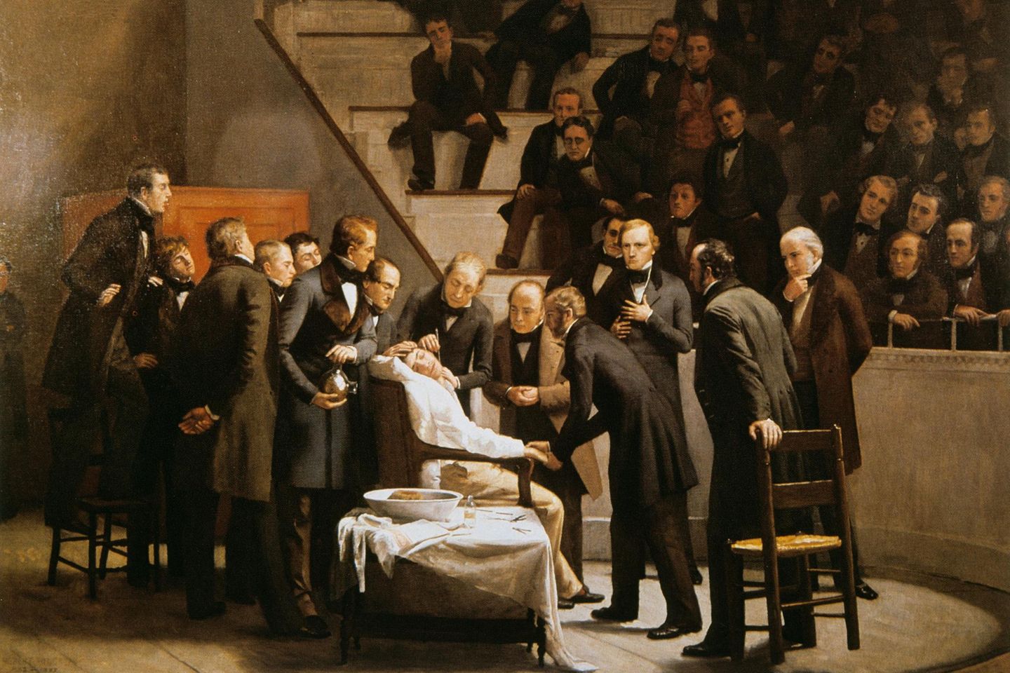 In Boston gelingt 1846 erstmals eine Operation unter Narkose. Zuvor erlitten Patienten jeglichen medizinischen Eingriff bei vollem Bewusstsein