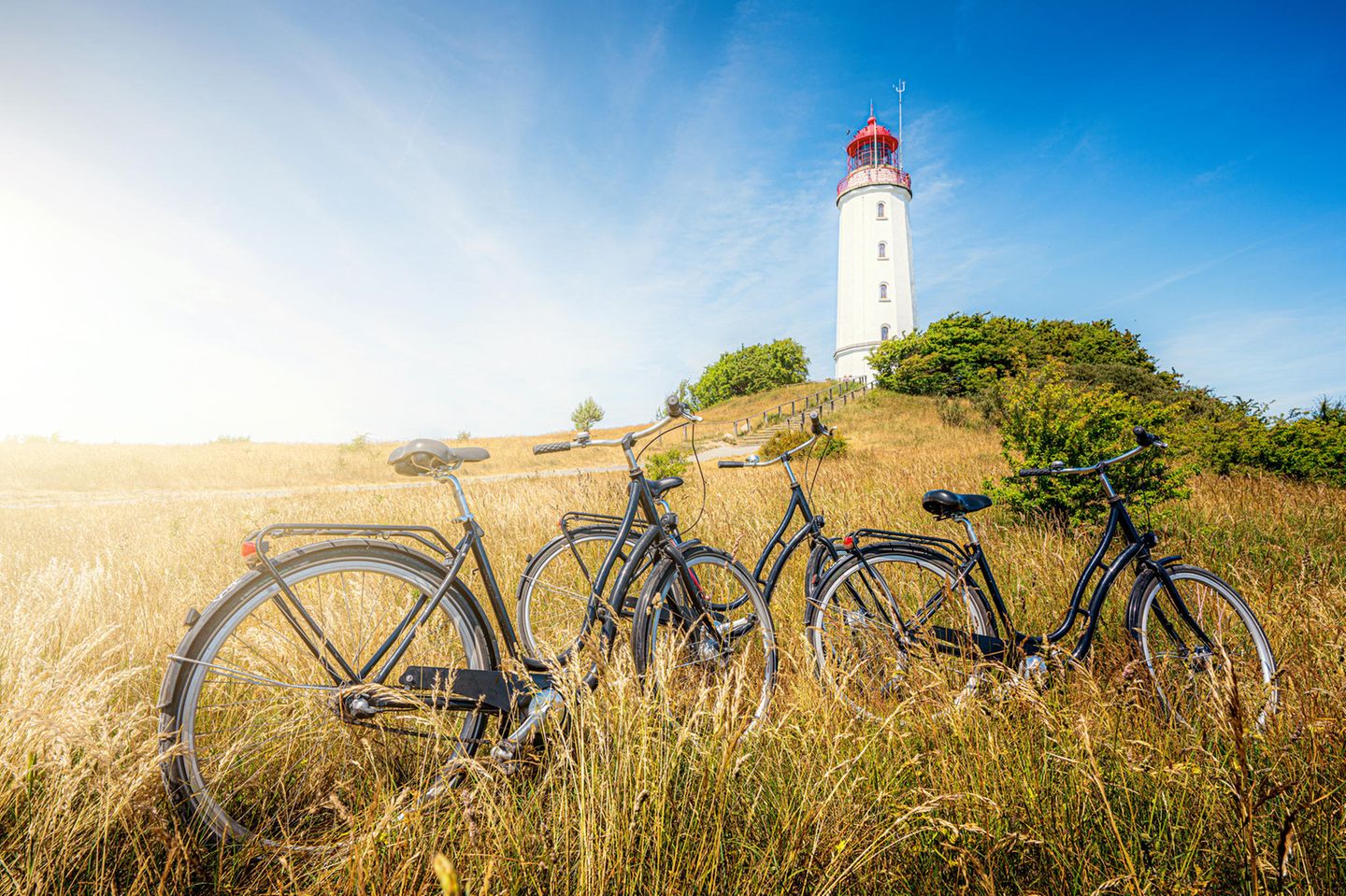 Nationalpark erkunden Leuchtturm Dornbusch auf der Insel Hiddensee
