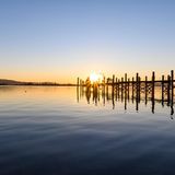 Sonnenuntergang bei Allensbach am Bodensee