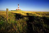 Leuchtturm von Westerhever in Schleswig-Holstein