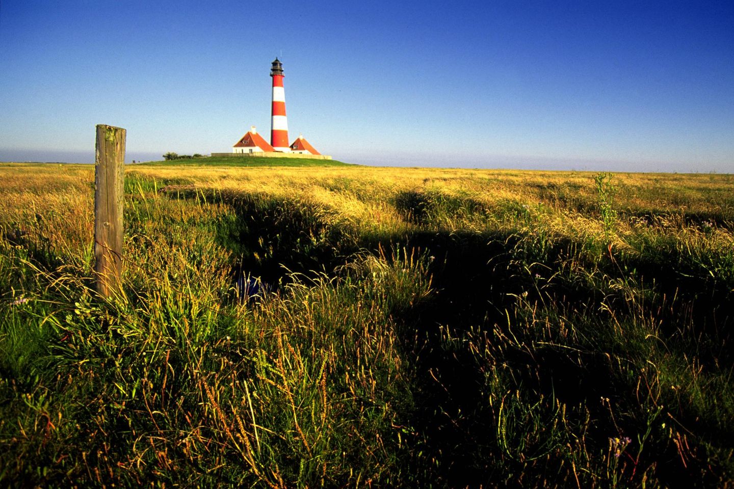 Leuchtturm von Westerhever in Schleswig-Holstein