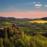Der Aussichtspunkt Marienfels in der Böhmischen Schweiz