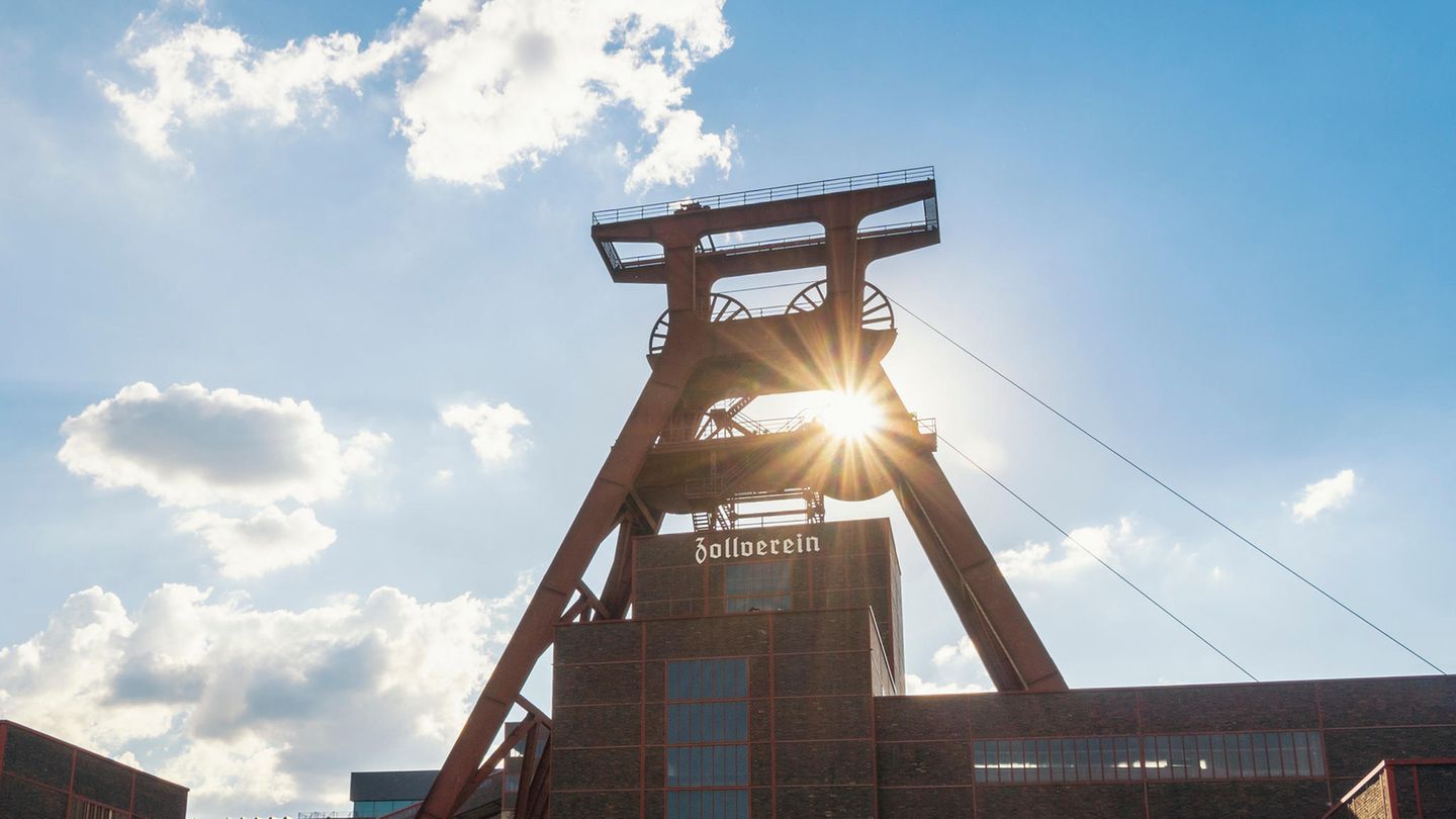 Förderturm der Zeche Zollverein in Essen
