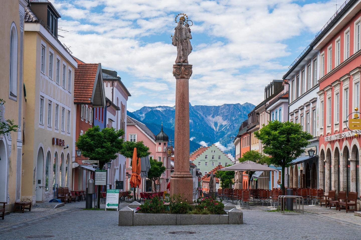 Altstadt von Murnau in Oberbayern