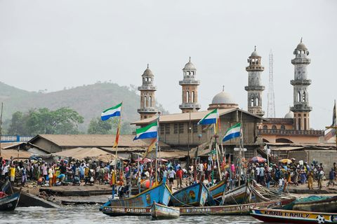 Fischerhafen von Tombo, Sierra Leone