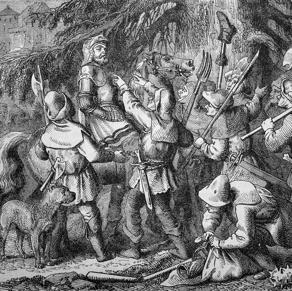 Götz von Berlichingen wird zum Hauptmann der aufständischen Bauernarmee. Doch ihr Angriff scheitert und Götz landet in Gefangenschaft