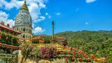 Blick auf den Kek Lok Si Tempel auf der Insel Penang