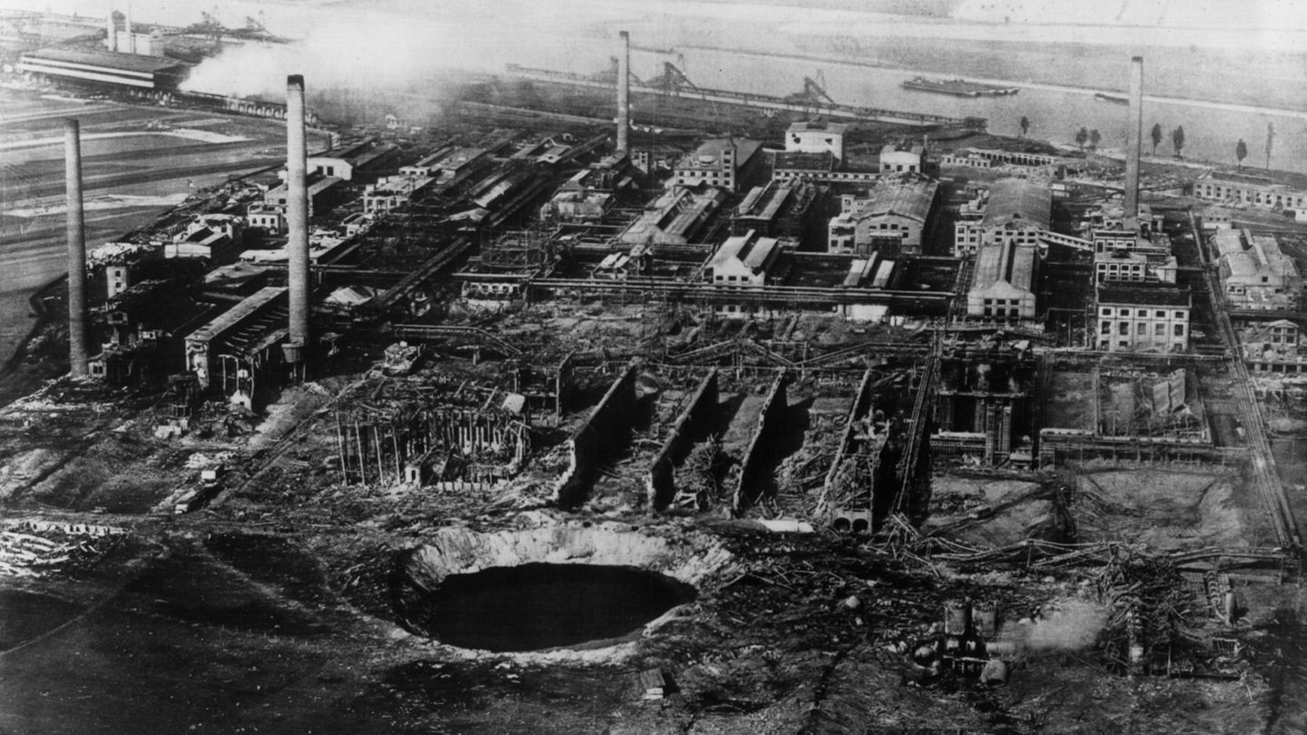 Am 21. September 1921 explodierte in dem BASF-Werk ein Silo mit Ammonsulfatsalpeter