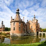 Wasserburg Ooidonk an der Lys bei Deinze