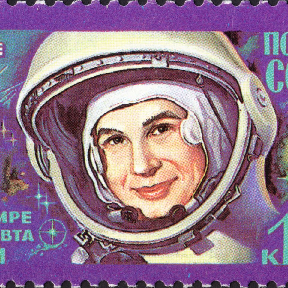 Valentina Teroshkova aus der damaligen UDSSR, die erste Frau im Weltall