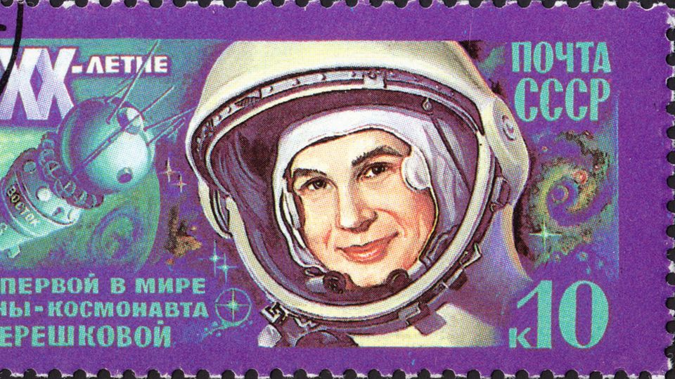 Valentina Teroshkova aus der damaligen UDSSR, die erste Frau im Weltall
