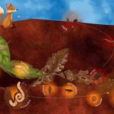 Diese Grafik aus der Ausstellung zeigt den Kreislauf der Humusbildung.