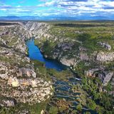 Luftbild des Krka-Nationalparks in Kroatien