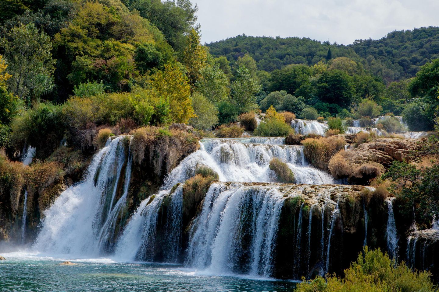 Skradinski Buk Wasserfall im Krka-Nationalpark Skradinski Buk Wasserfall im Krka-Nationalpark