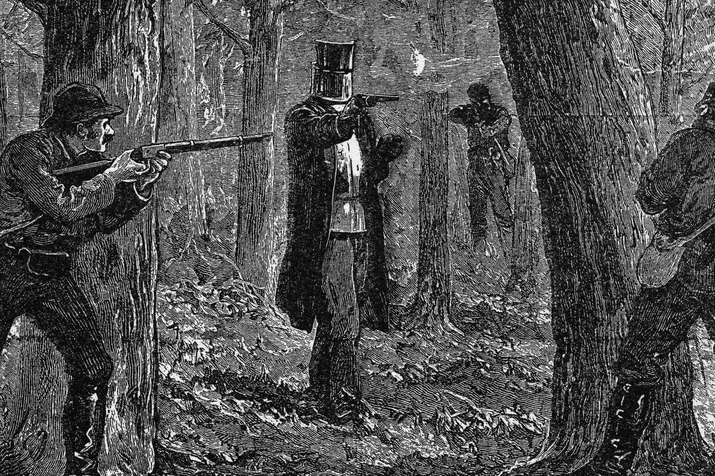 Szenen wie diese, verbreitet als Illustration in den Zeitungen des Landes, schüren die Legende von Ned Kelly: Der Bandit – einfallsreich und mutig – tritt in einer selbst geschmiedeten Rüstung und wallendem Mantel den Ordnungshütern 1880 zum finalen Showdown entgegen. Die Darstellung entspricht sogar großteils den Ereignissen – dass dabei aber auch mehrere Menschen sterben, übersehen viele gern
