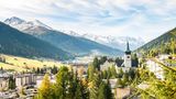 Dächer von Davos in der Schweiz