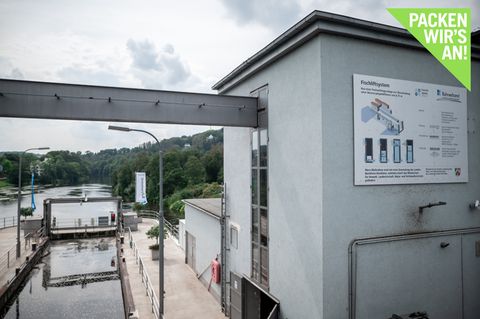 Ruhr: Weltweit erster Lift hilft wandernden Fischen