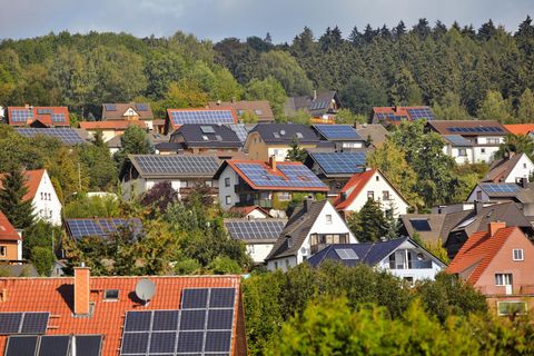 Solaranlagen auf Hausdächern