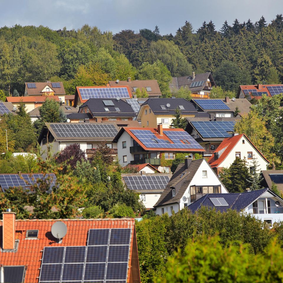 Solaranlagen auf Hausdächern