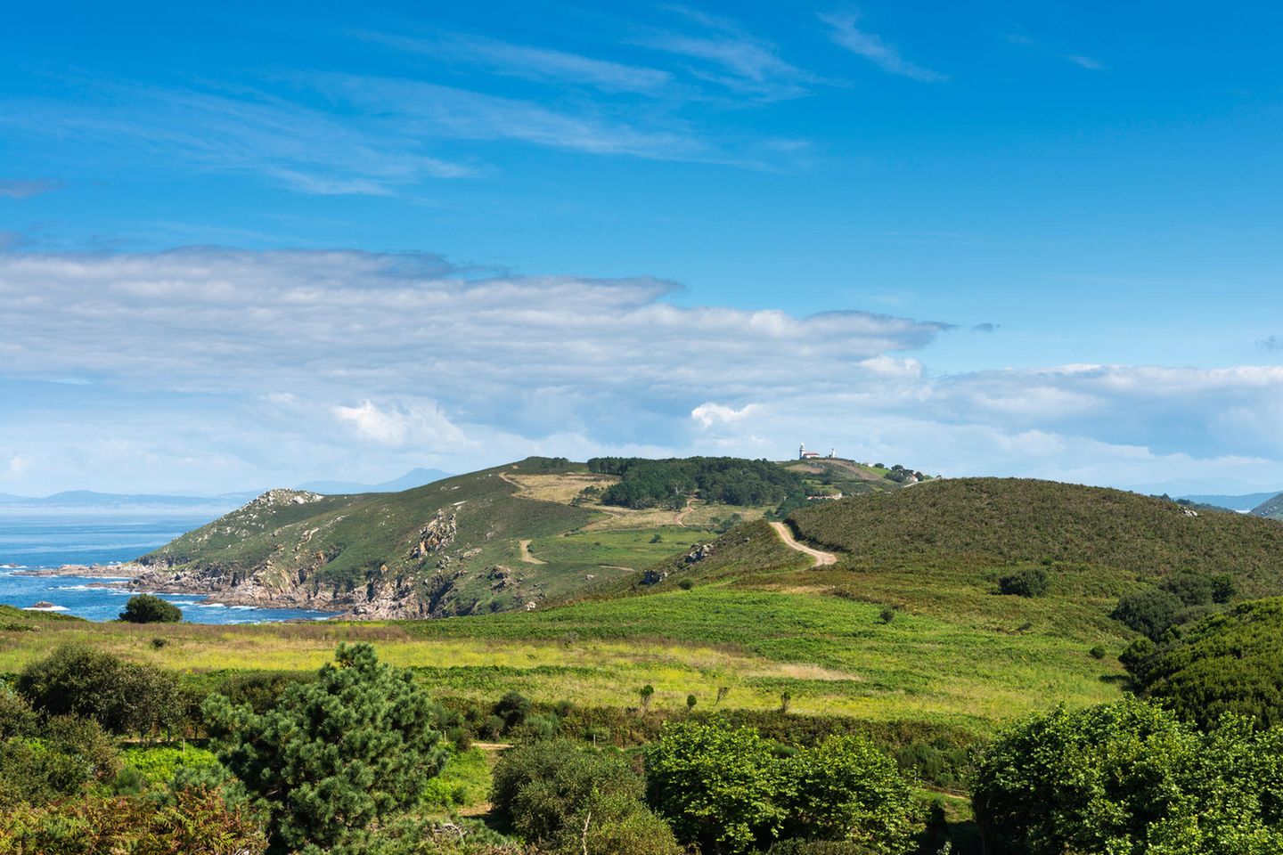 Blick auf die grüne Insel Ons Blick auf die grüne Insel Ons