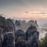 Elbsandsteingebirge in Sachsen