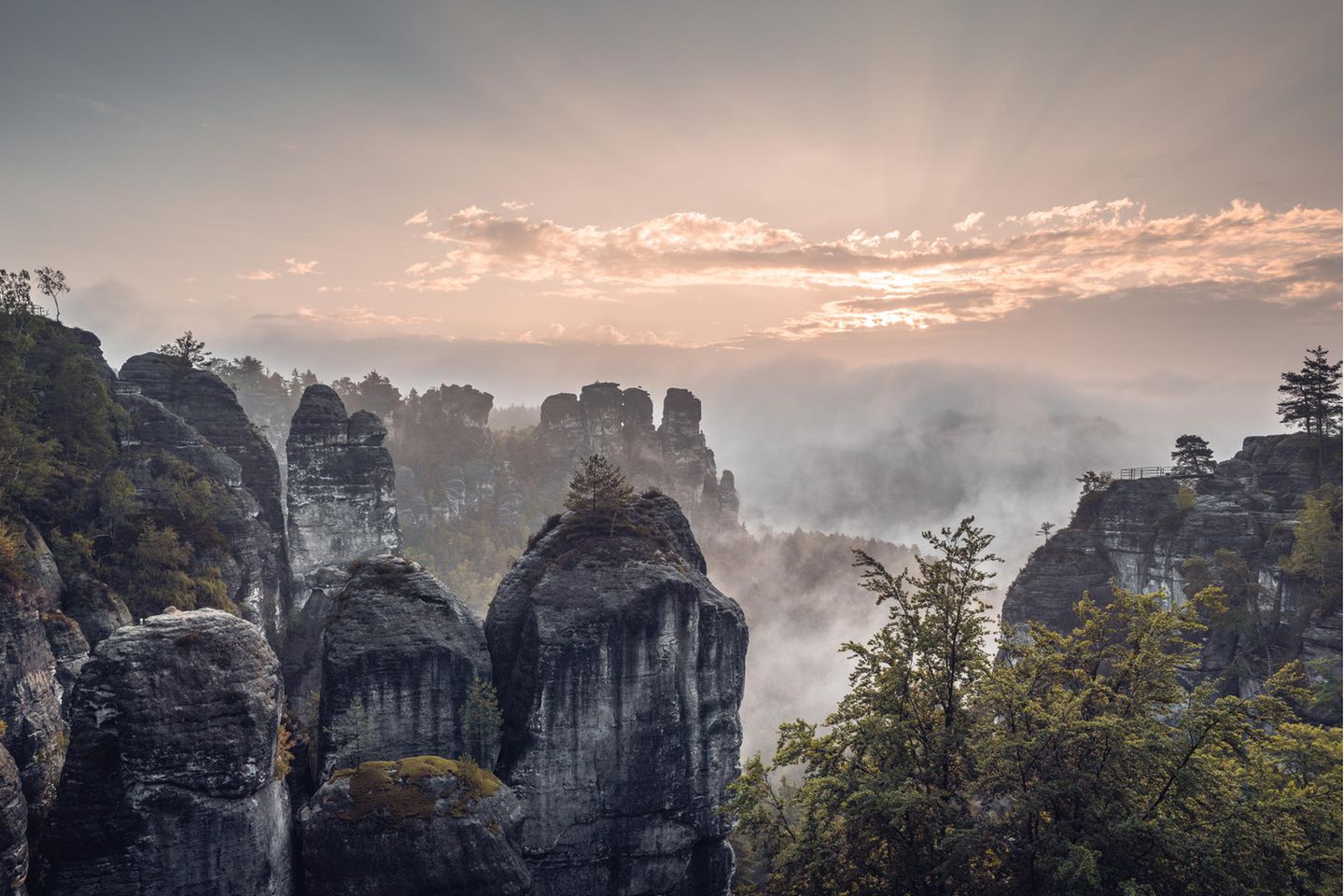 Elbsandsteingebirge in Sachsen