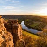 Germany, Baden-Wuerttemberg, Hessigheim, Neckar Valley, Neckar river, Neckarbecken, Hessigheimer Felsengaerten Nature Reserve