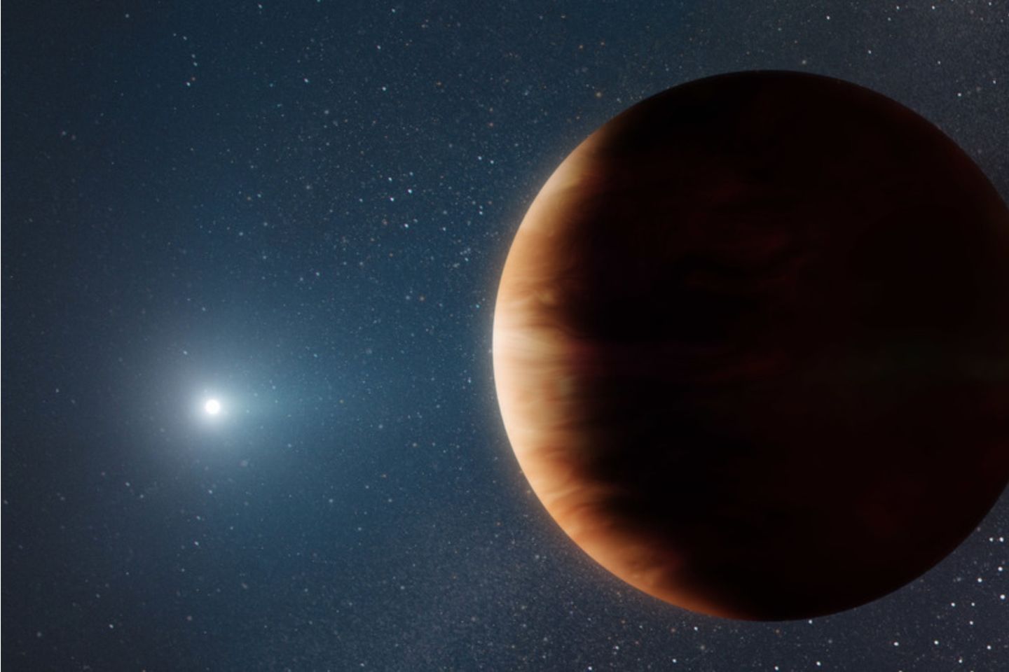 Blick in die Zukunft: Simulationen zeigen, dass Planeten in jupiterähnlichen Umlaufbahnen die Gezeitenkräfte eines Roten Riesen überstehen können